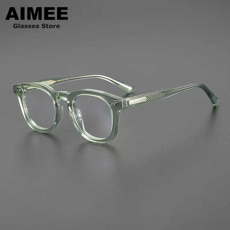 Aimee Unisex Full Rim Square Thick Acetate Eyeglasses14322