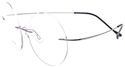 Chashma Unisex Rimless Oval Round Titanium Eyeglasses 96134