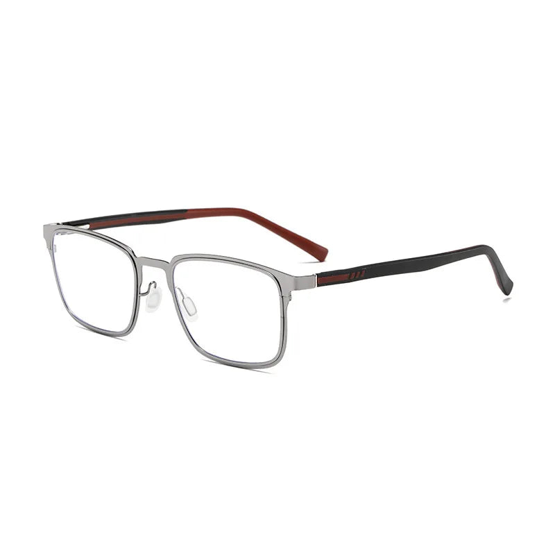 Xbora Unisex Full Rim Square Tr 90 Titanium Eyeglasses 48204