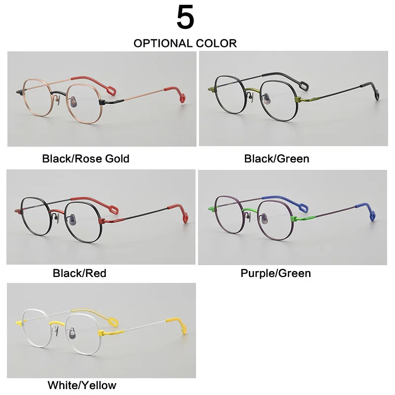 Muzz Unisex Full Rim Square Titanium Eyeglasses Mu1001 Full Rim Muzz