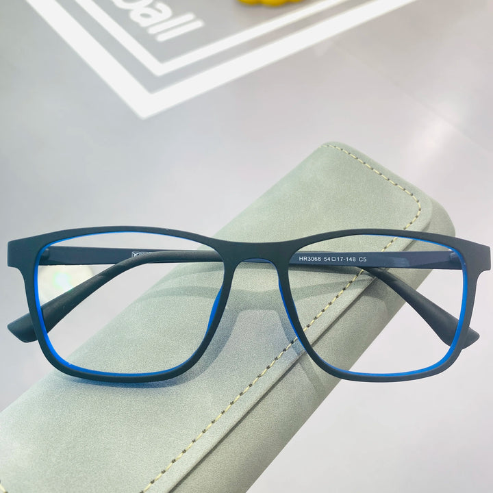 Xbora Unisex Full Rim Square Tr 90 Titanium Reading Glasses 13068