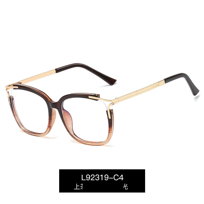 Handoer Women's Full Rim Square Cat Eye Tr 90 Alloy Eyeglasses 892319