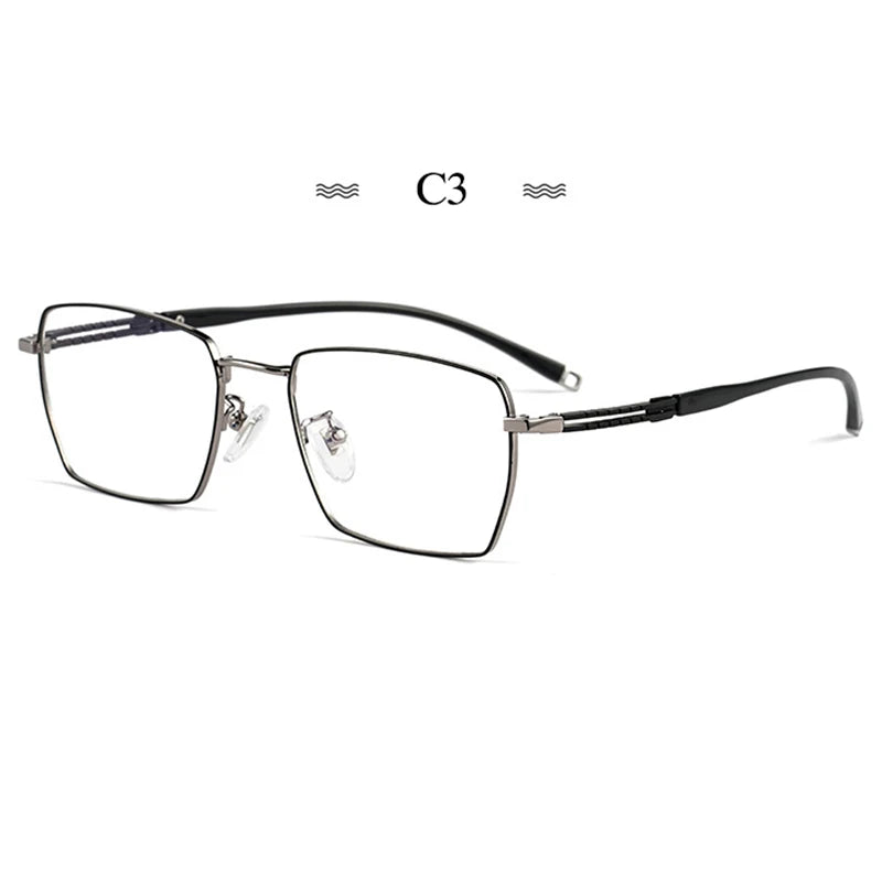 Hotochki Women's Full Rim Polygon Square Titanium Eyeglasses 860347