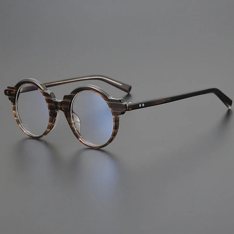 Nobler Unisex Full Rim Small Round Cat Eye Acetate Eyeglasses H021 Full Rim Nobler C4