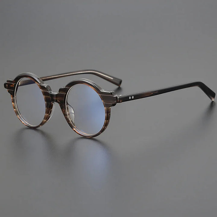 Nobler Unisex Full Rim Small Round Cat Eye Acetate Eyeglasses H021 Full Rim Nobler C4