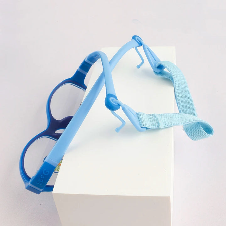 Secg Unisex Children's Full Rim Oval Tr 90 Silicone Eyeglasses 193101 Full Rim Secg