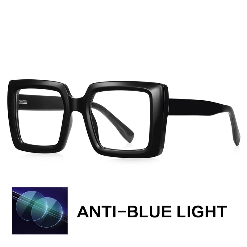 Gatenac Women's Full Rim Square Tr 90 Titanium Reading Glasses Gxy2170