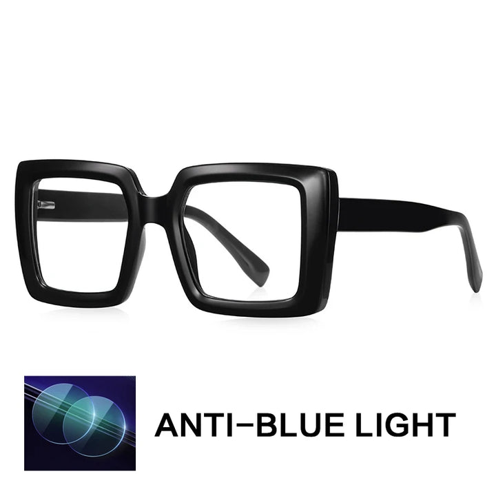 Gatenac Women's Full Rim Square Tr 90 Titanium Reading Glasses Gxy2170