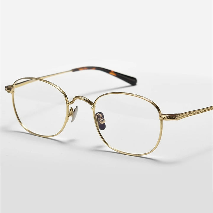 Black Mask Women's Full Rim Oval Square Titanium Eyeglasses 959125