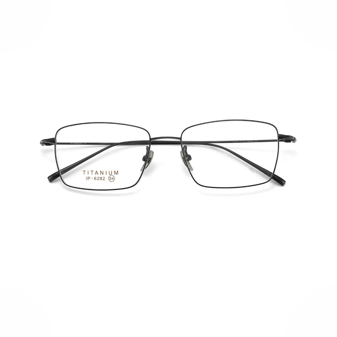 Momoja Unisex Full Rim Polygon Square Titanium Eyeglasses 76282