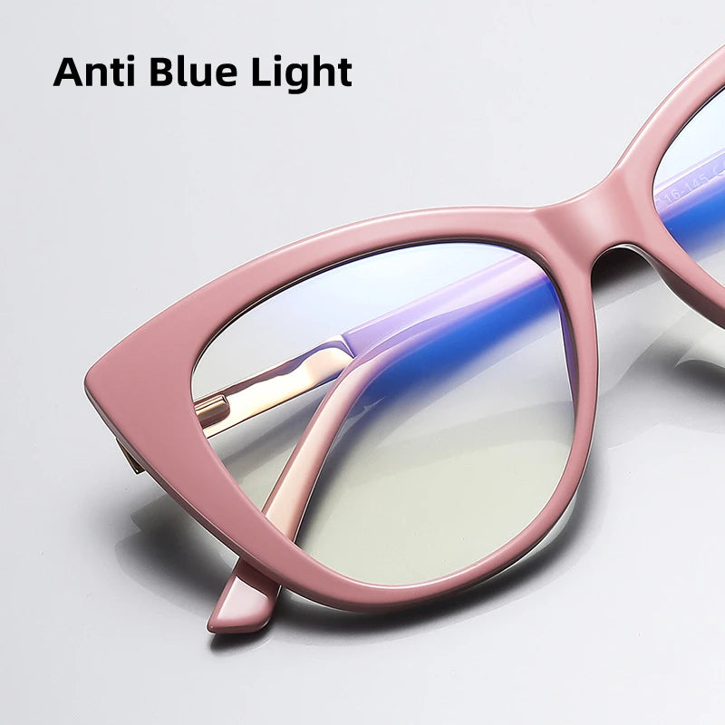 Kocolior Unisex Full Rim Cat Eye Alloy Acetate Hyperopic Reading Glasses 2097 Reading Glasses Kocolior