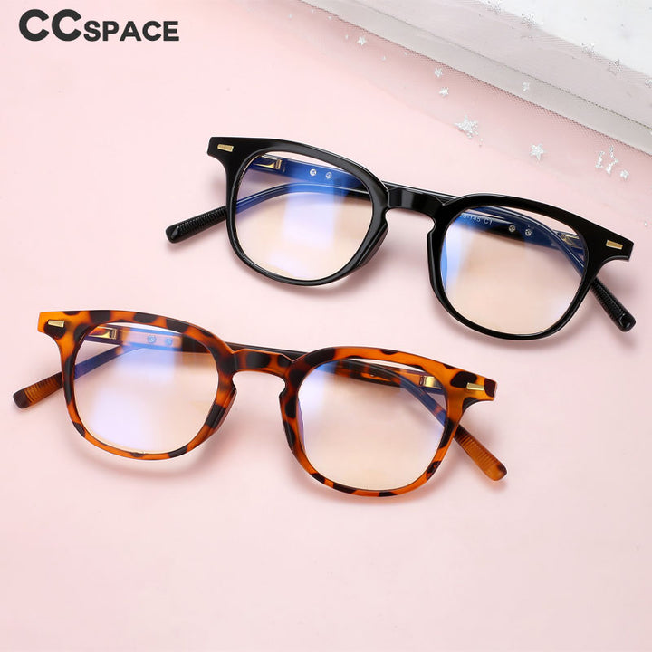 CCspace Unisex Full Rim Square PC Plastic Eyeglasses 56529 Full Rim CCspace