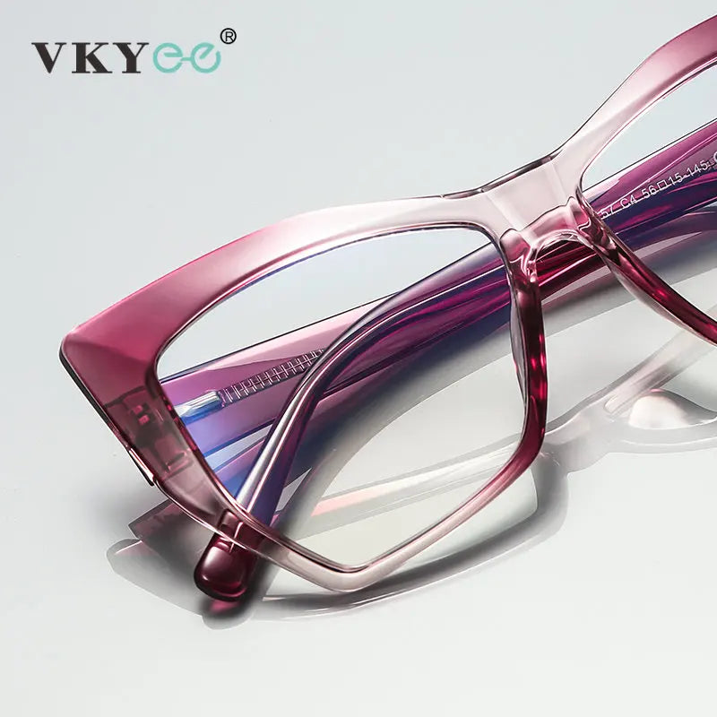 Vicky Women's Full Rim Tr 90 Stainless Steel Cat Eye Reading Glasses 2157 Reading Glasses Vicky   