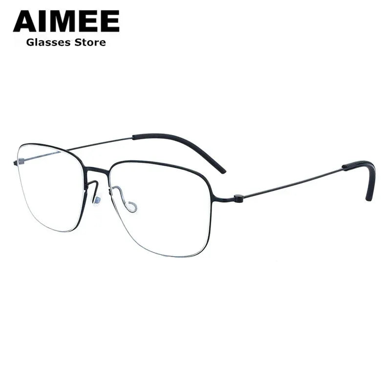 Aimee Women's Full Rim Polygon Screwless Titanium Eyeglasses 550611