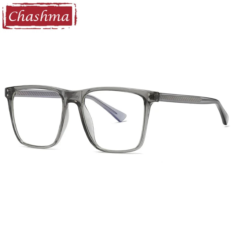 Chashma Ottica Unisex Full Rim Square Tr 90 Titanium Eyeglasses 402023