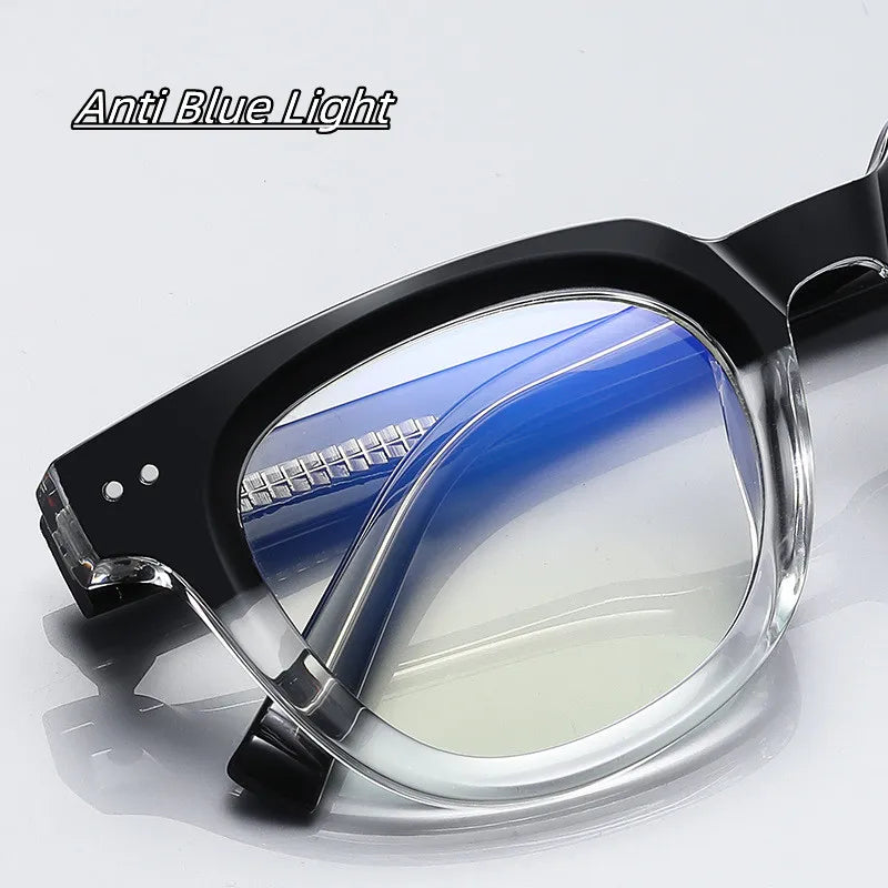 Kocolior Unisex Full Rim Square Acetate Hyperopic Reading Glasses 2120 Reading Glasses Kocolior