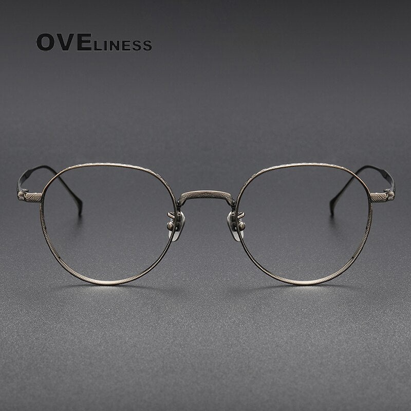 Oveliness Unisex Full Rim Square Titanium Eyeglasses 169 Full Rim Oveliness