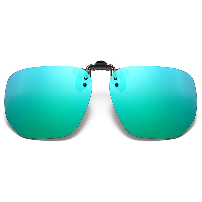 Vicky Unisex Rimless Round Tr 90 Alloy  Polarized Clip On Sunglasses V001 Clip On Sunglasses Vicky bright green