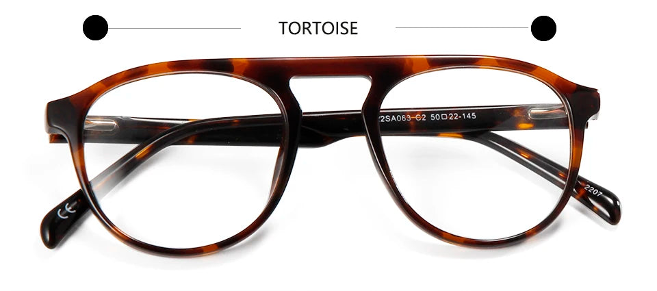 Esnbie Women's Full Rim Square Acetate Eyeglasses 220631 Full Rim Esnbie tortoise