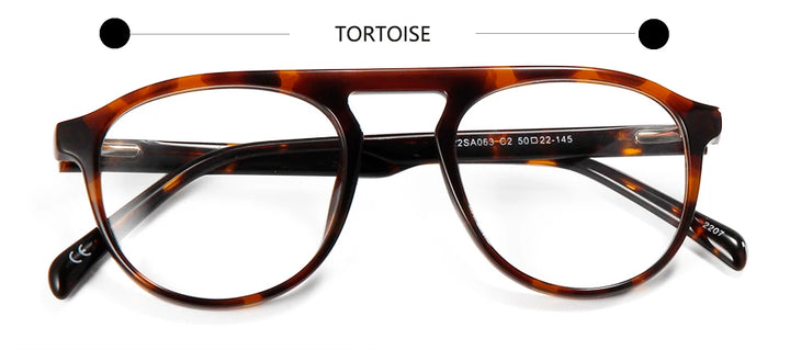 Esnbie Women's Full Rim Square Acetate Eyeglasses 220631 Full Rim Esnbie tortoise