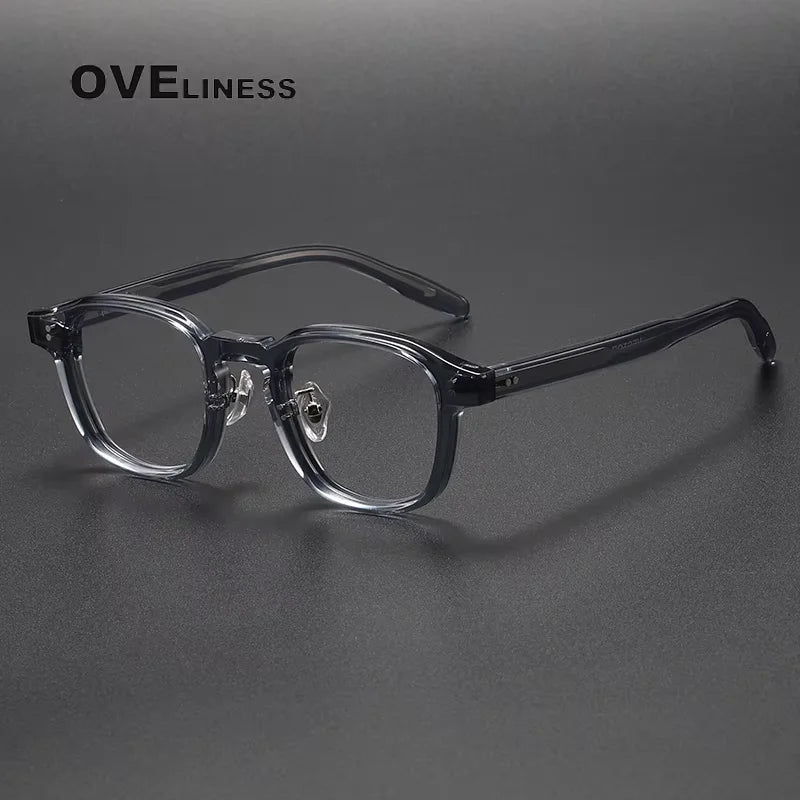 Oveliness Women's Full Rim Square Thick Acetate Eyeglasses 313013 Full Rim Oveliness grey