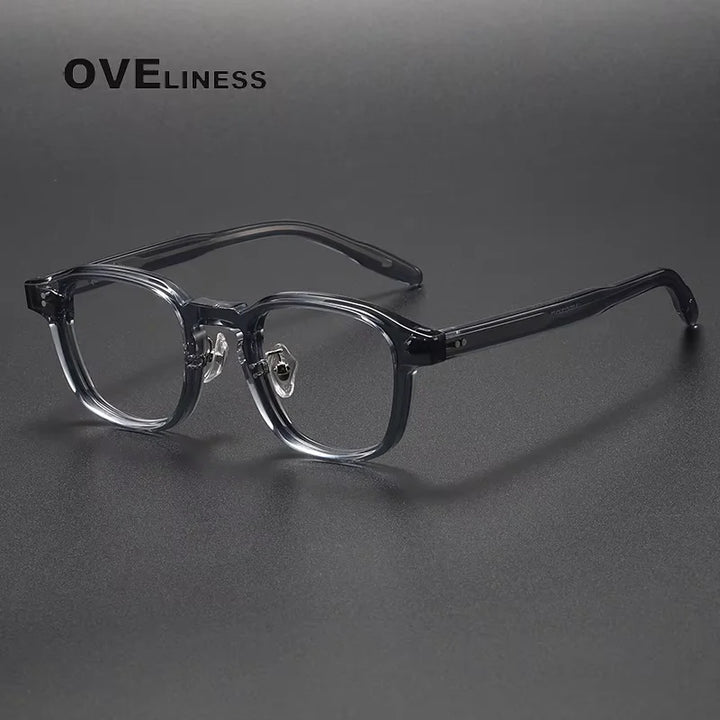Oveliness Women's Full Rim Square Thick Acetate Eyeglasses 313013 Full Rim Oveliness grey
