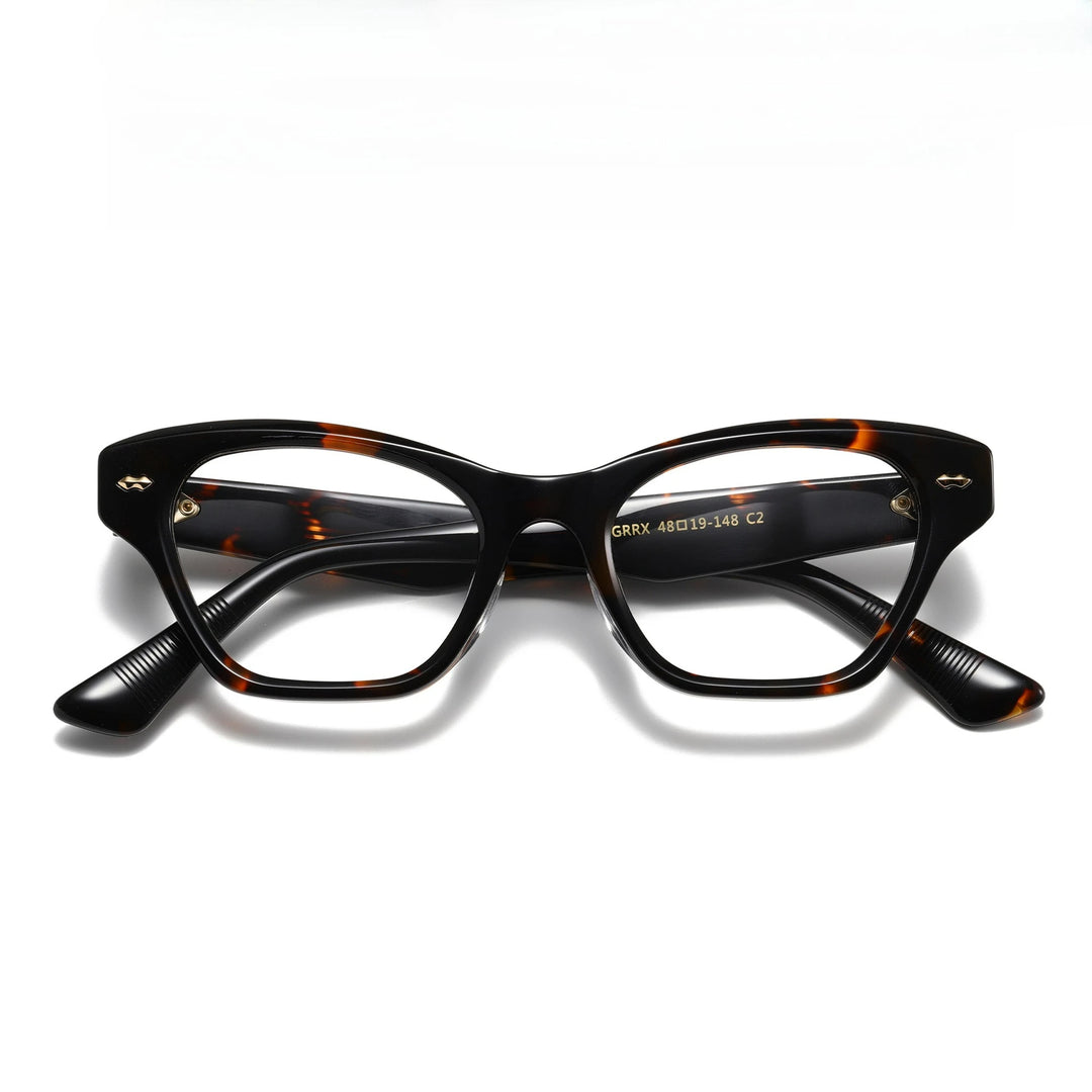 Hewei Unisex Full Rim Square Acetate Eyeglasses 59150