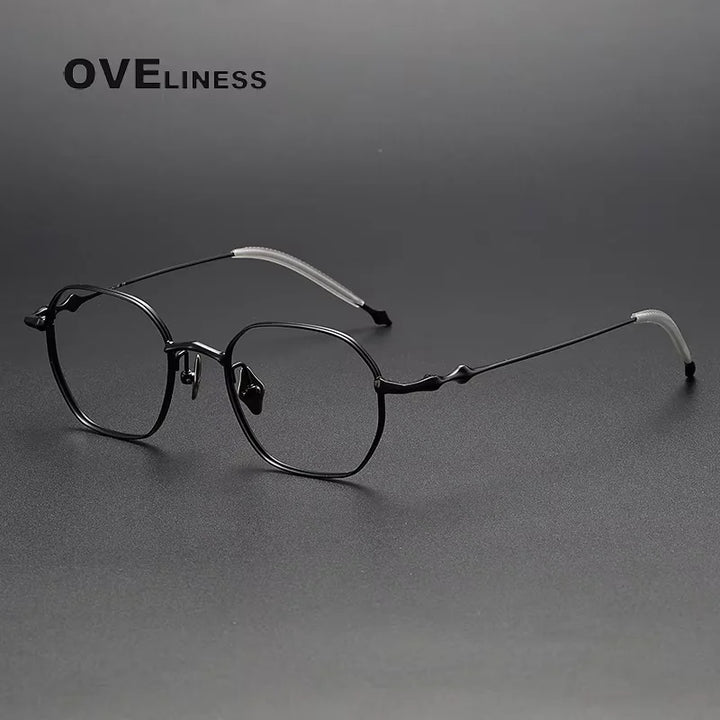 Oveliness Women's Full Rim Oval Square Titanium Eyeglasses 61135