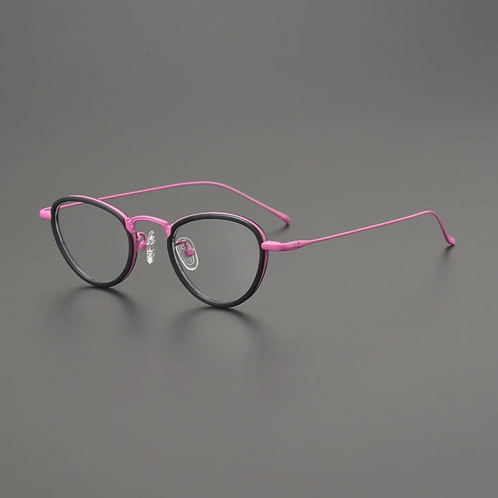 Gatenac Women's Full Rim Oval Cat Eye Titanium Acetate Eyeglasses G85896