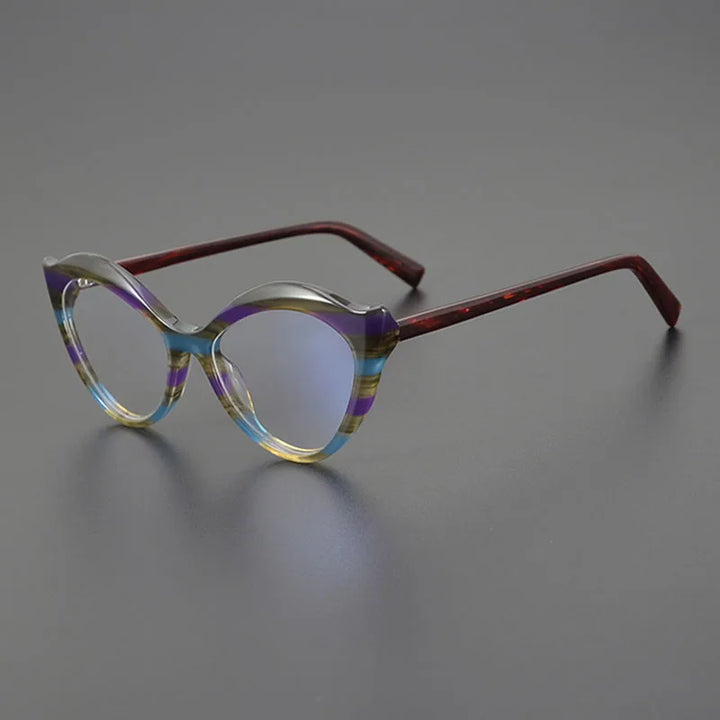 Nobler Unisex Full Rim Oval Cat Eye Acetate Eyeglasses G009 Full Rim Nobler C3