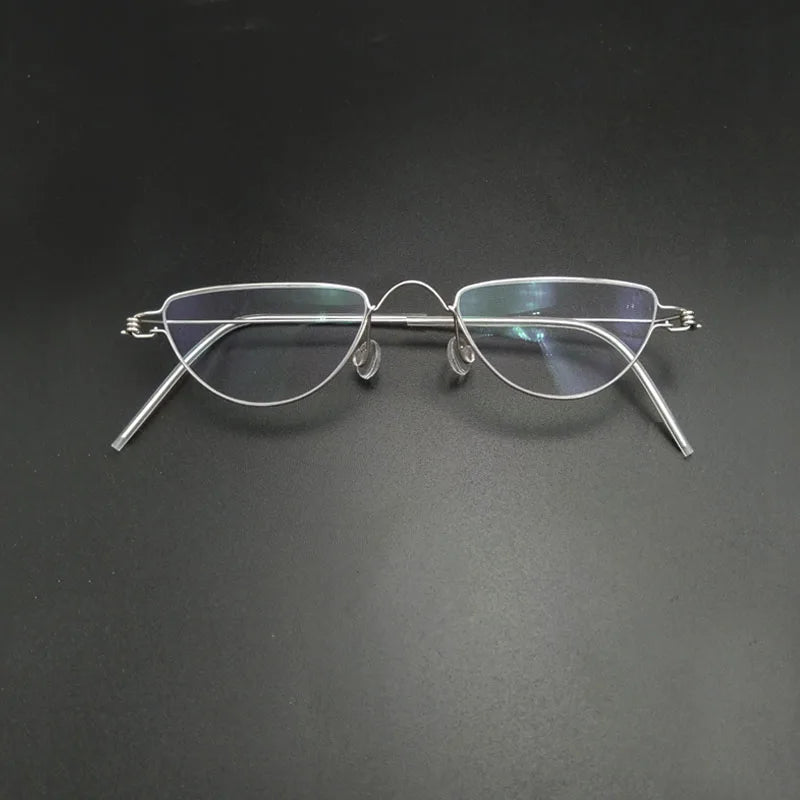 Yujo Unisex Full Rim Flat Top Oval Stainless Steel Custom Eyeglasses Y2645 Full Rim Yujo C1 CHINA