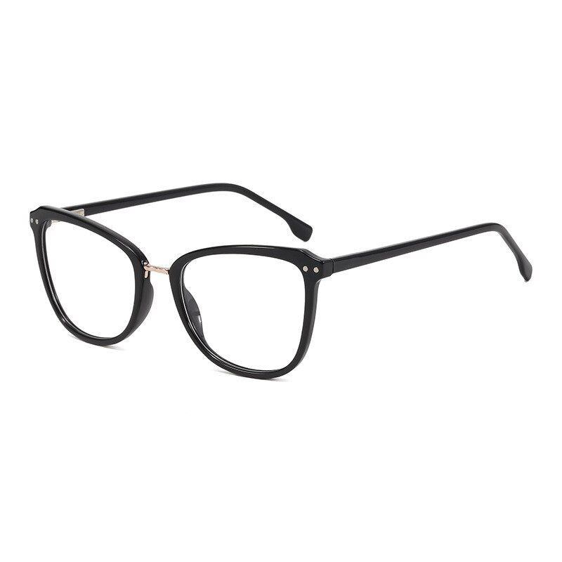 CCspace Unisex Full Rim Large Square Tr 90 Eyeglasses 56686 Full Rim CCspace C1Black