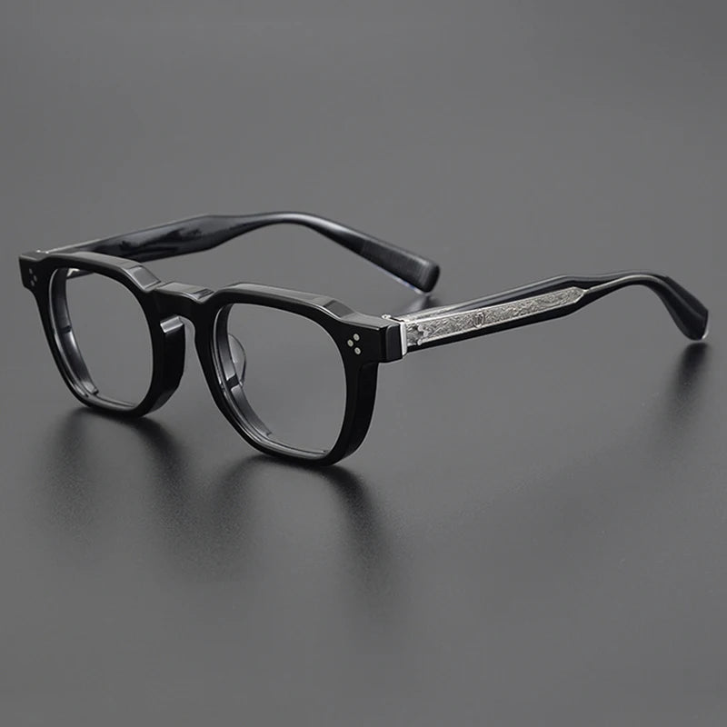 Nobler Unisex Full Rim Square Thick Acetate Eyeglasses 0527 Full Rim Nobler C1