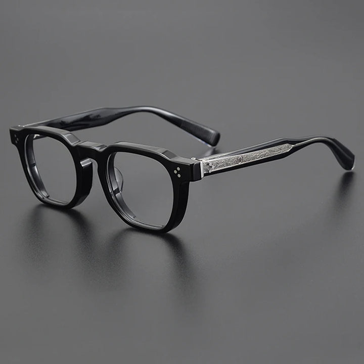 Nobler Unisex Full Rim Square Thick Acetate Eyeglasses 0527 Full Rim Nobler C1