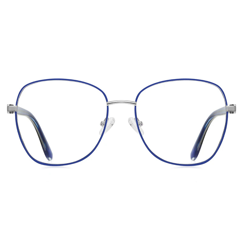 Vicky Unisex Full Rim Large Butterfly Stainless Steel Reading Glasses 3063 Reading Glasses Vicky