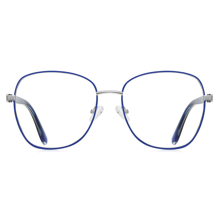Vicky Unisex Full Rim Large Butterfly Stainless Steel Reading Glasses 3063 Reading Glasses Vicky