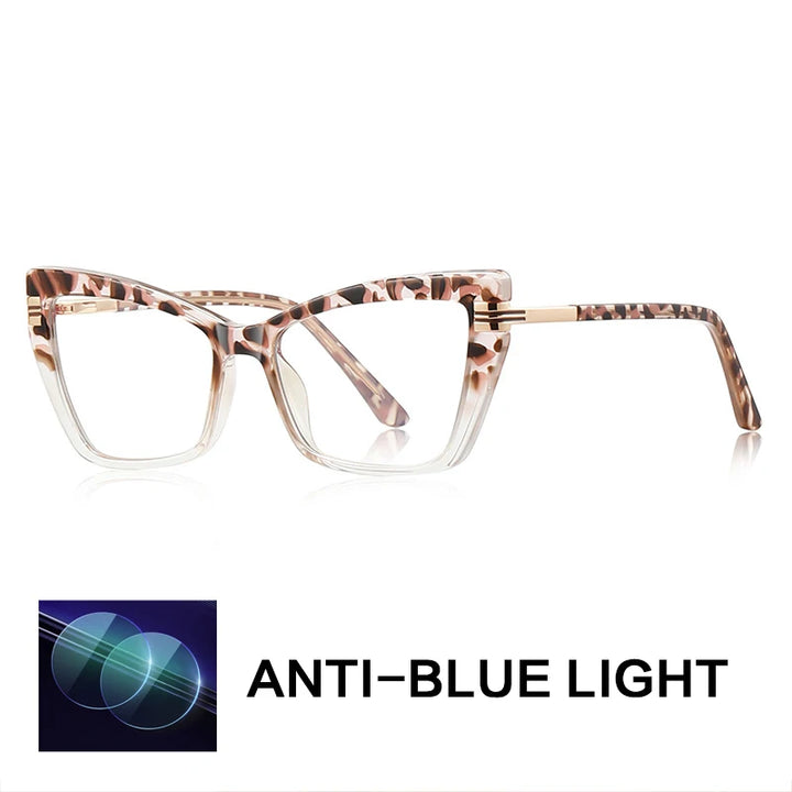 Gatenac Women's Full Rim Cat Eye Tr 90 Titanium Reading Glasses Gx2263