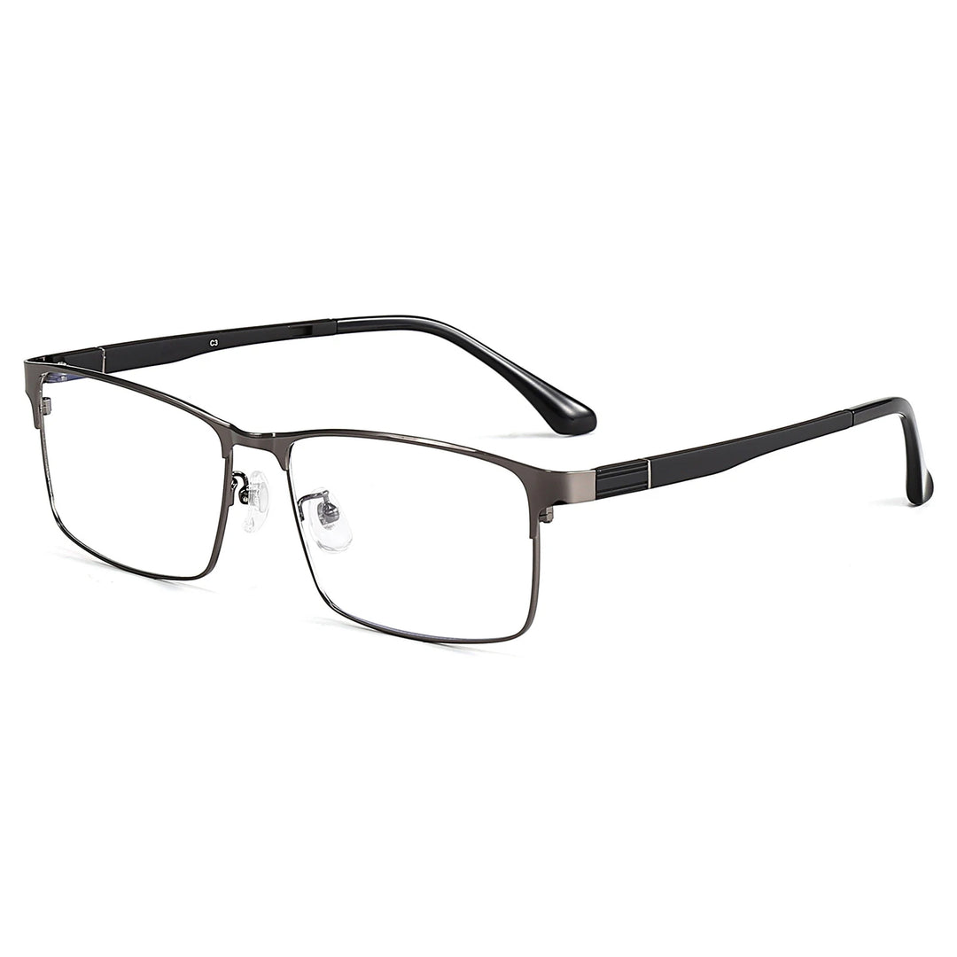 Xbora Unisex Full Rim Square Alloy Eyeglasses 34257