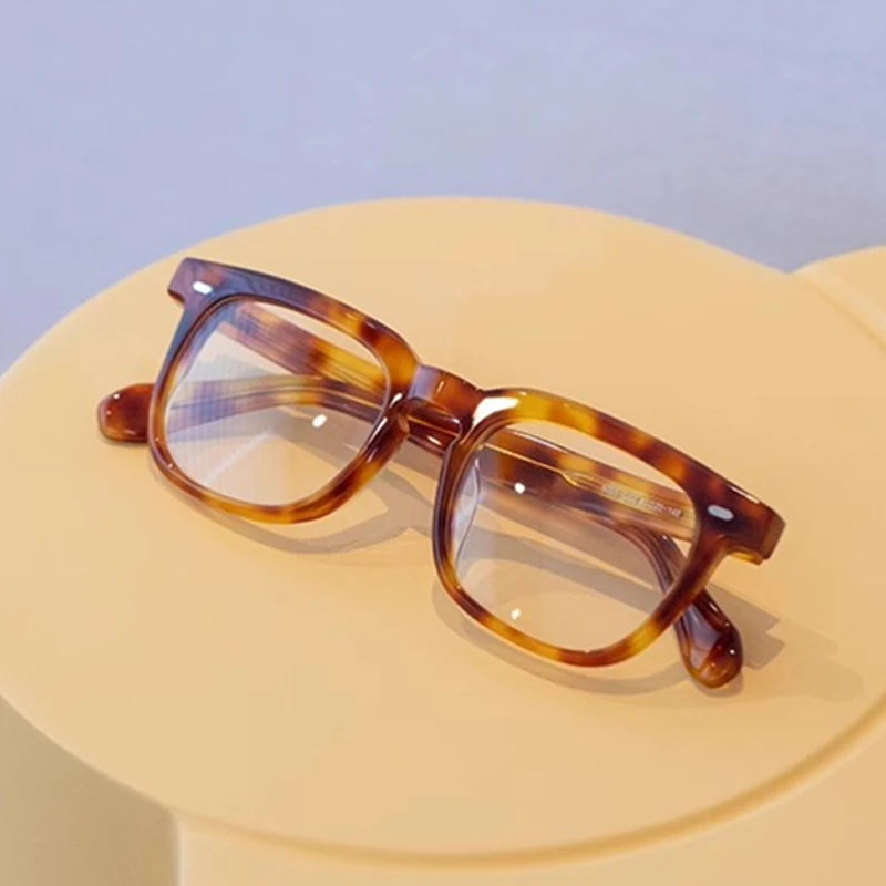 Black Mask Unisex Full Rim Square Acetate Eyeglasses 45005