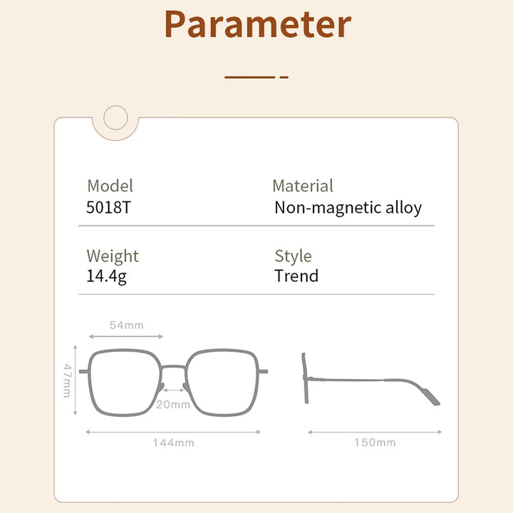 Xbora Unisex Full Rim Polygon Square Tr 90 Alloy Eyeglasses 50187