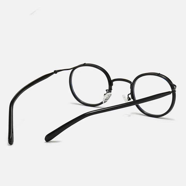 Kocolior Unisex Full Rim Round Acetate Alloy Hyperopic Reading Glasses 22105 Reading Glasses Kocolior