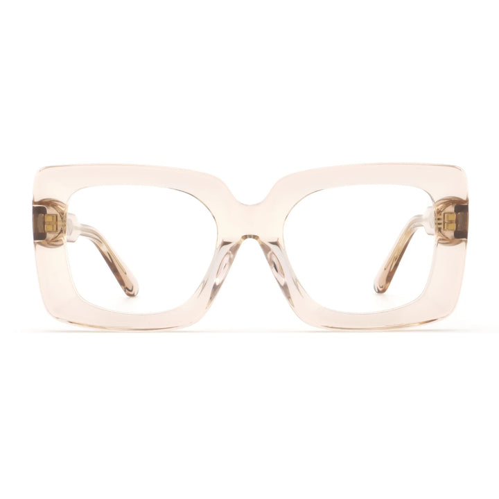 Hewei Unisex Full Rim Square Thick Acetate Eyeglasses 295140