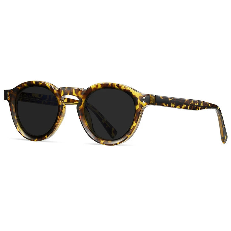 Kocolior Unisex Full Rim Small Round Acetate Eyeglasses Xk2090 Full Rim Kocolior Sunglasses L