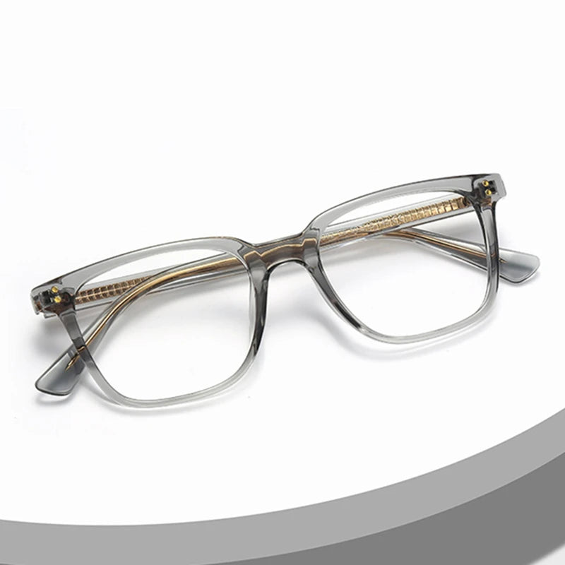 Kocolior Unisex Full Rim Square Acetate Alloy Hyperopic Reading Glasses 2021b Reading Glasses Kocolior