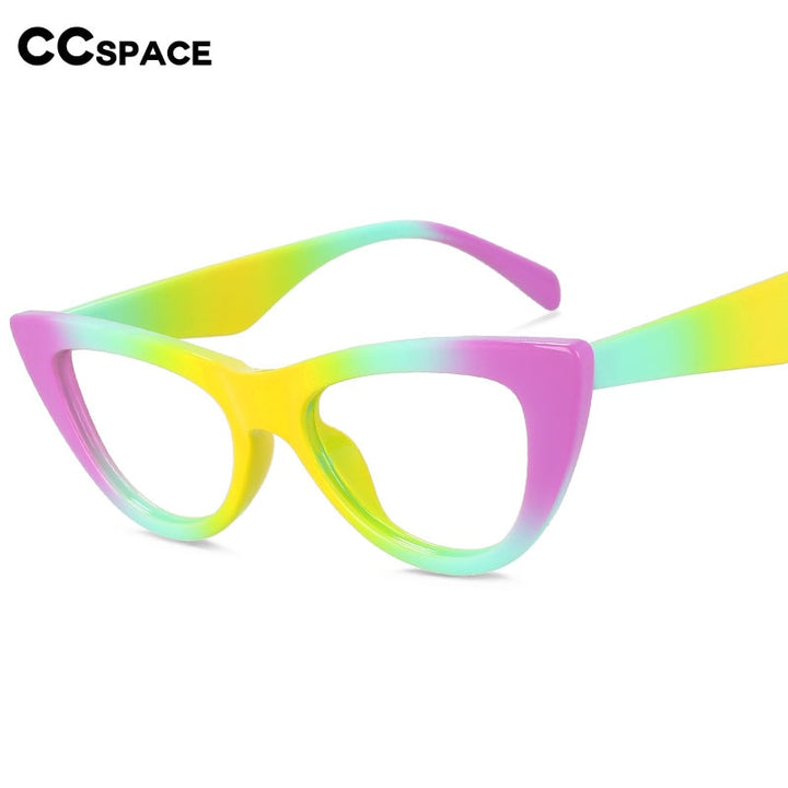 CCspace Women's Full Rim Cat Eye Acetate Eyeglasses 56373 Full Rim CCspace