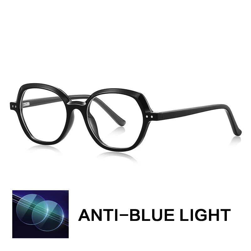 Gatenac Women's Full Rim Oval Tr 90 Titanium Reading Glasses Gxyj9051