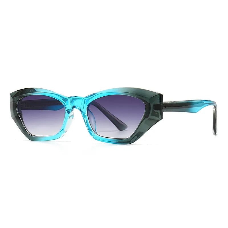 CCspace Unisex Full Rim Cat Eye Tr 90 Titanium Eyeglasses 56842 Full Rim CCspace C6Blue