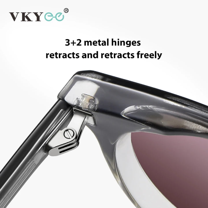 Vicky Unisex Full Rim Round Acetate Myopic Reading Glasses Polarized 31102 Reading Glasses Vicky