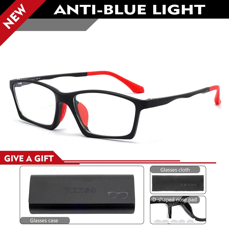 Vicky Men's Full Rim Square Tr 90 Sport Reading Glasses 626600