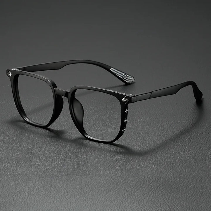 Xbora Unisex Full Rim Square Brow Line Tr 90 Eyeglasses 16171